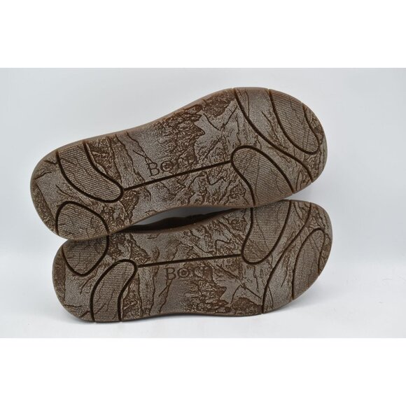 Born Mens Size 13 Baylor Taupe Distressed Suede Slip On Loafers Shoes - Picture 5 of 11